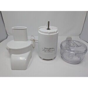 West Bend 41022 High Performance Food Processor Base Bowl Chute Tested Works